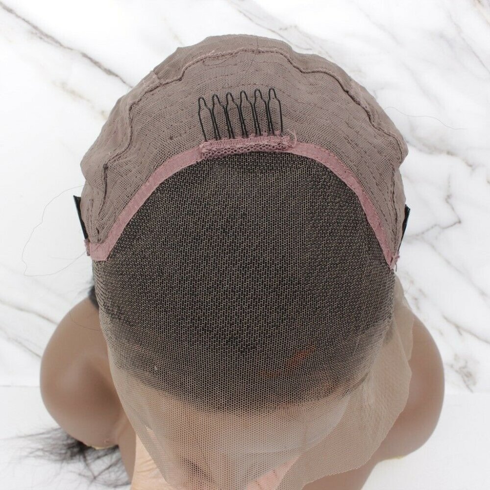 100% Human Hair Lace Front YAKI, Straight 24" inch - Picture 4 of 6